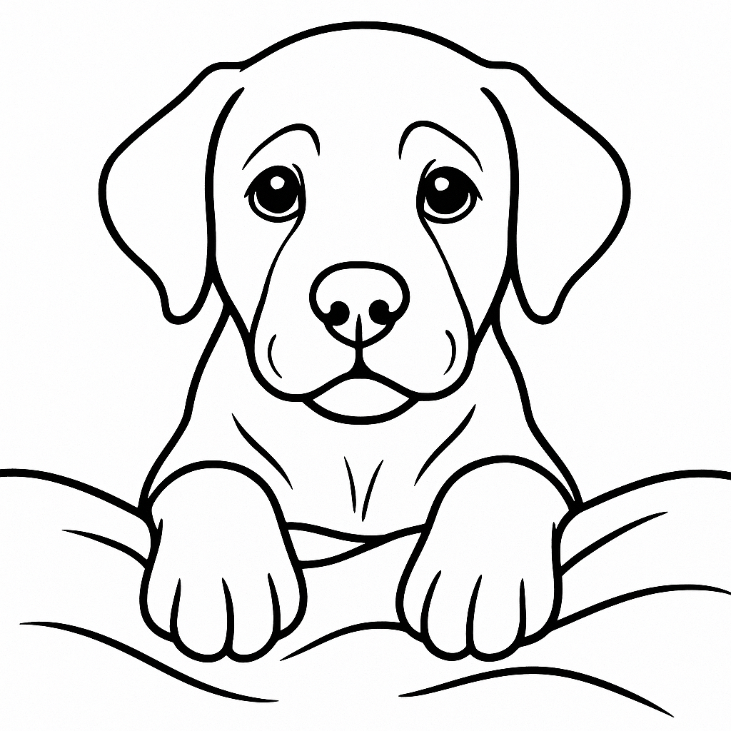 Labrador Colouring Book – Digital Download (A4 Printable)
