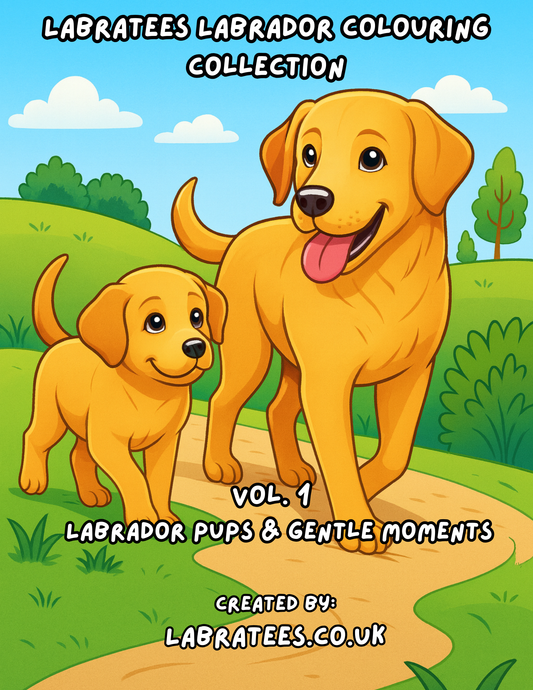 Labrador Colouring Book – Digital Download (A4 Printable)